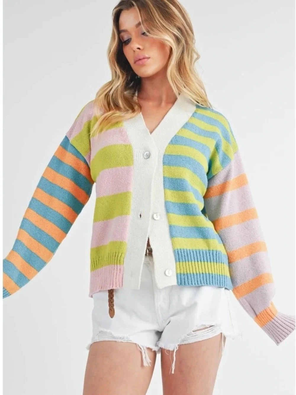 Aemi & Co. Flavia Spring Sweater Cardigan Size Small